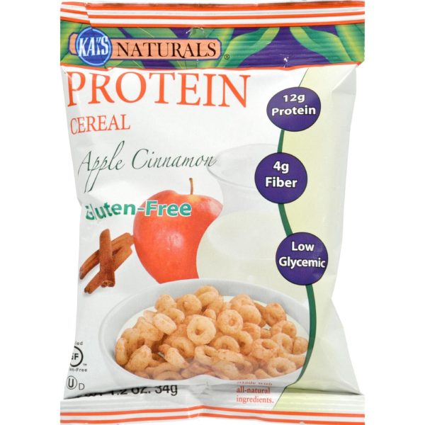 Kay s Naturals Protein Cereal Gluten Free Apple Cinnamon - 1.2 Oz - Case Of 6 For Discount