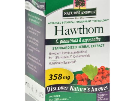 Nature s Answer Hawthorn Leaf Extract - 60 Vegetarian Capsules Fashion