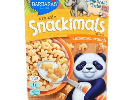 Barbara s Bakery Organic Snackimals Cereal - Cinnamon Crunch - Case Of 12 - 9 Oz. For Cheap