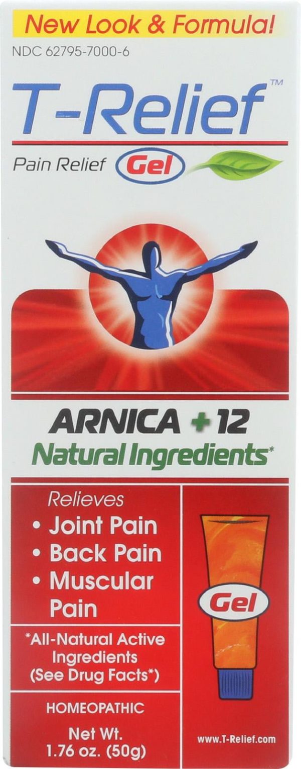 T-relief Pain Relief Gel - Arnica Plus 12 Natural Ingredients - 1.76 Oz Online Sale