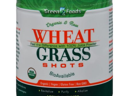 Green Foods Organic And Raw Wheat Grass Shots - 5.3 Oz For Discount