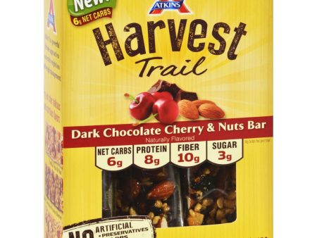 Atkins Harvest Trail Bar - Dark Chocolate Cherry And Nuts - 1.3 Oz - 5 Count Cheap