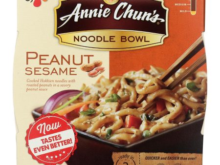 Annie Chun s Peanut Sesame Noodle Bowl - Case Of 6 - 8.8 Oz. For Sale