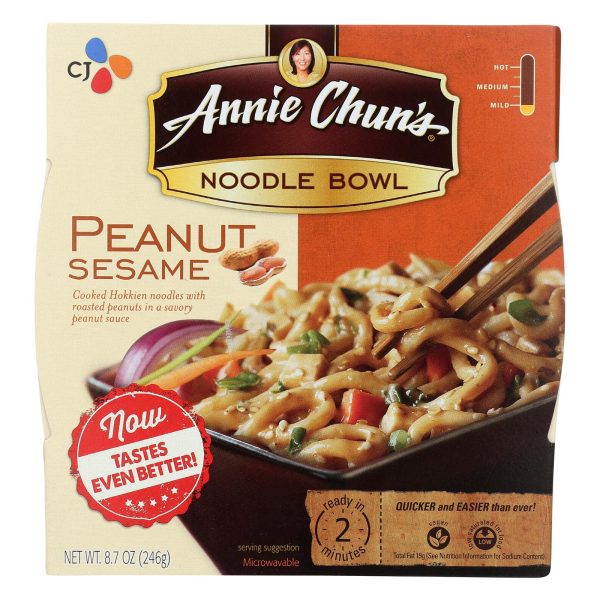 Annie Chun s Peanut Sesame Noodle Bowl - Case Of 6 - 8.8 Oz. For Sale