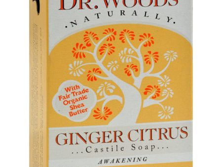 Dr. Woods Castile Bar Soap Ginger Citrus - 5.25 Oz Fashion