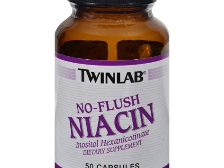 Twinlab No Flush Niacin - 50 Capsules For Sale