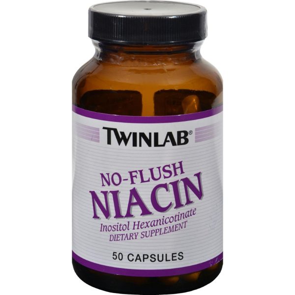 Twinlab No Flush Niacin - 50 Capsules For Sale