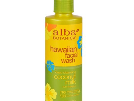 Alba Botanica Hawaiian Facial Wash Coconut Milk - 8 Fl Oz Hot on Sale