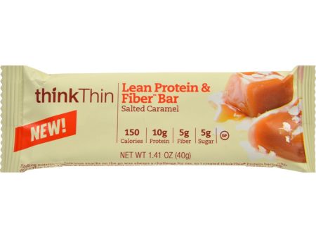 Think Products Thinkthin Bar - Lean Protein Fiber - Caramel - 1.41 Oz - 1 Case Online now