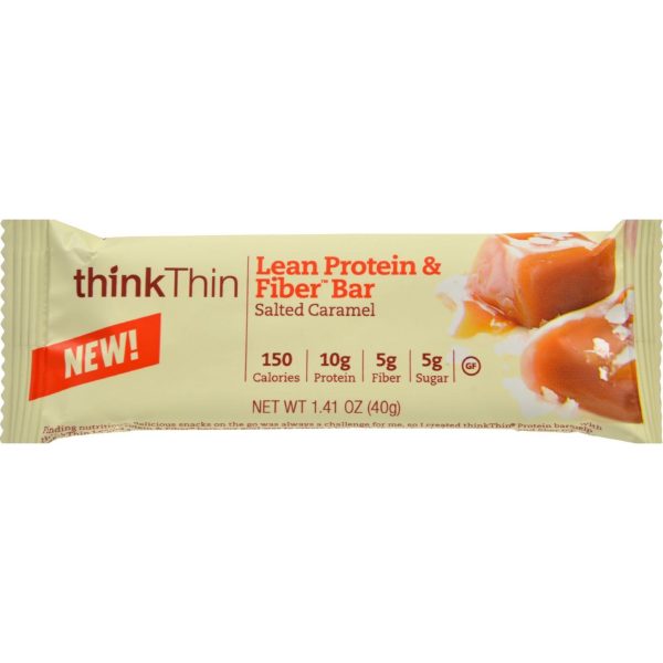 Think Products Thinkthin Bar - Lean Protein Fiber - Caramel - 1.41 Oz - 1 Case Online now