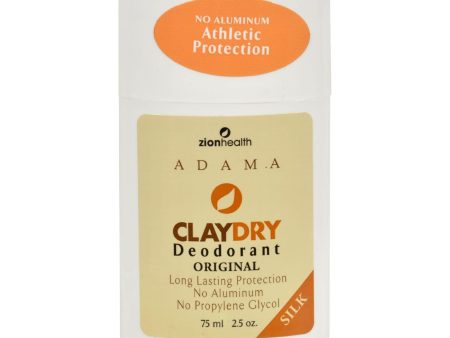 Zion Health Claydry Silk Deodorant - Original - 2.5 Oz Online Sale