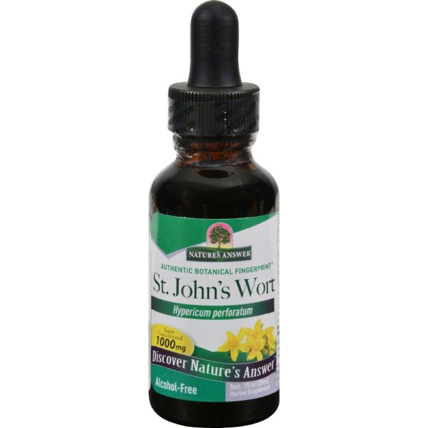 Nature s Answer St John s Wort Young Flowering Tops Alcohol Free - 1 Fl Oz Supply