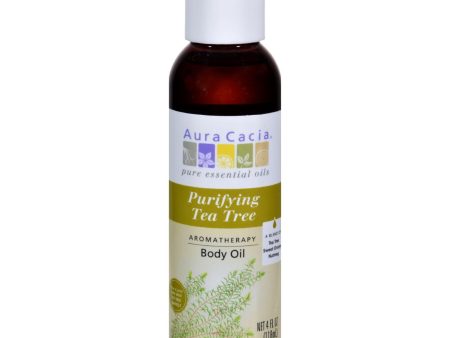 Aura Cacia Aromatherapy Bath Body And Massage Oil Tea Tree Harvest - 4 Fl Oz Online Hot Sale