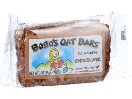 Bobo s Oat Bars - All Natural - Chocolate - 3 Oz Bars - Case Of 12 Supply