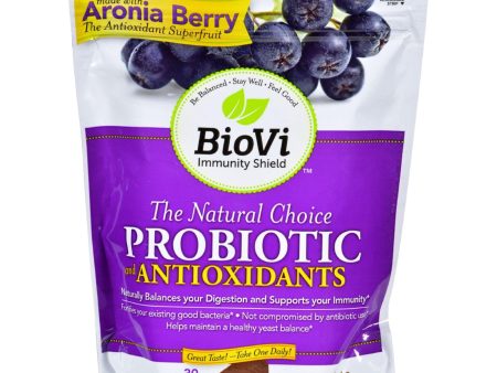 Biovi Probiotic - Antioxidant Blend - Natural Chocolate - 30 Soft Chews Sale