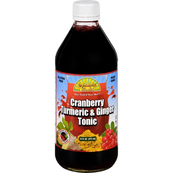 Dynamic Health Tonic - Cranberry Turmeric And Ginger - 16 Oz Supply