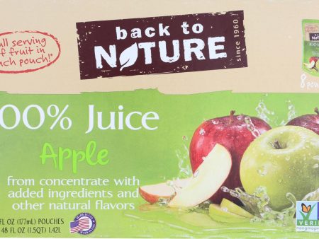 Back To Nature Juice - Apple - Case Of 5 - 6 Fl Oz. Sale