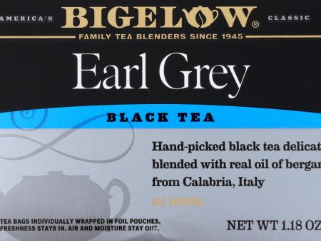 Bigelow Tea Earl Grey Black Tea - Case Of 6 - 20 Bags For Discount