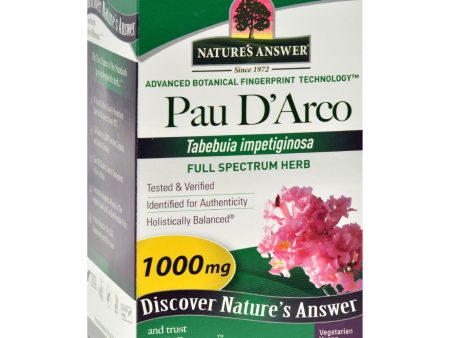 Nature s Answer Pau D arco Inner Bark - 90 Capsules Cheap