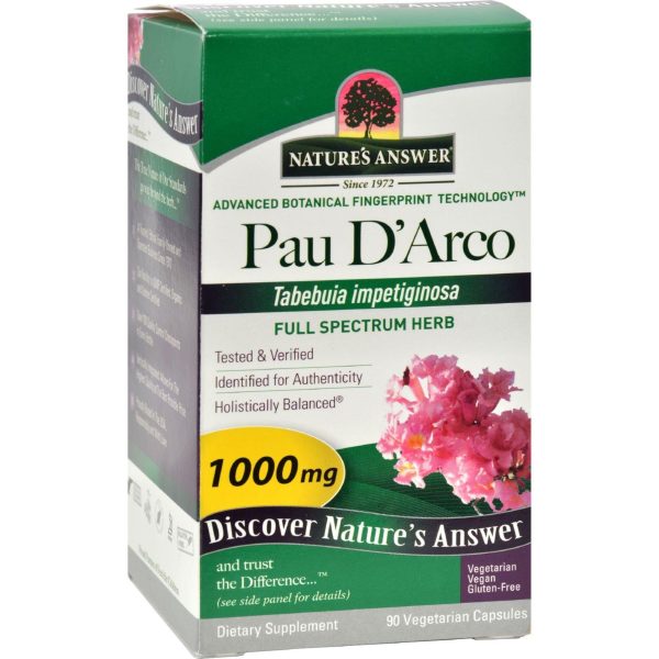 Nature s Answer Pau D arco Inner Bark - 90 Capsules Cheap