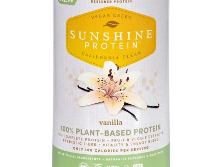 Sunshine Protein Shake Mix - Plant-based - Vanilla - 12 Oz Discount