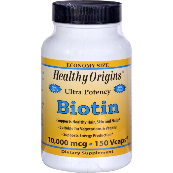 Healthy Origins Biotin - 10,000 Mcg - 150 Vcaps Online Sale