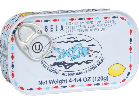 Bela-olhao Sardines In Lemon Sauce - 4.25 Oz - Case Of 12 Online Hot Sale