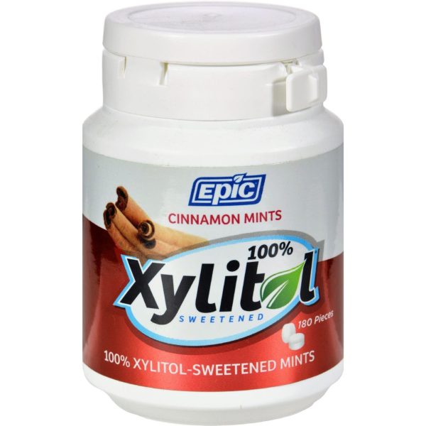 Epic Dental Mints - Cinnamon Xylitol Bottle - 180 Ct For Sale