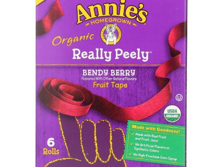 Annie s Homegrown Organic Bendy Berry Really Peely Fruit Tape - Case Of 12 - 4.5 Oz. Online Sale