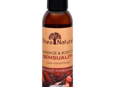 Shea Natural Massage And Body Oil - Sensual Midnight Pomegranate - 4 Oz For Discount