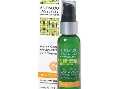 Andalou Naturals Argan And Omega Natural Glow 3 In 1 Treatment - 1.9 Fl Oz Fashion