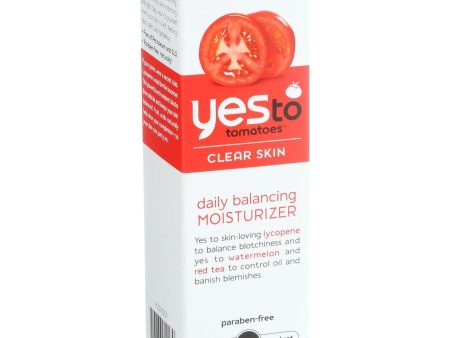 Yes To Tomatoes Moisturizer - Daily Balancing - Clear Skin - 1.7 Oz Online now