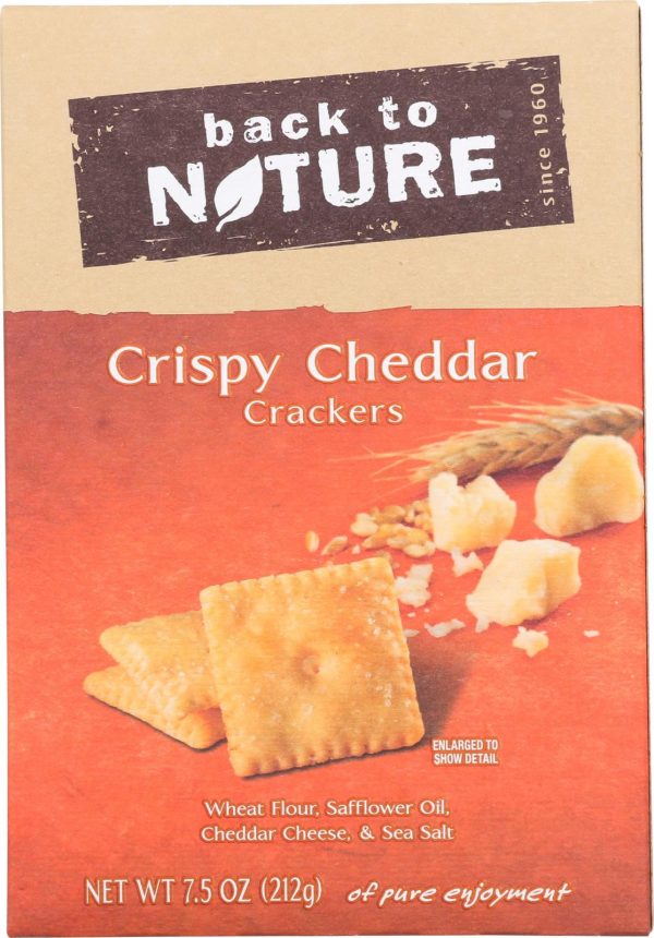 Back To Nature Crispy Cheddar - Case Of 6 - 7.5 Oz. Supply