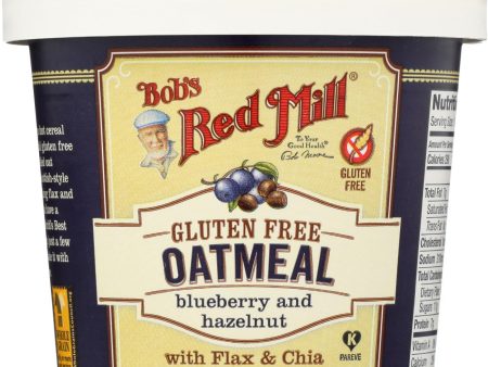 Bob s Red Mill Gluten Free Oatmeal Cup, Blueberry And Hazelnut - 2.5 Oz - Case Of 12 Hot on Sale