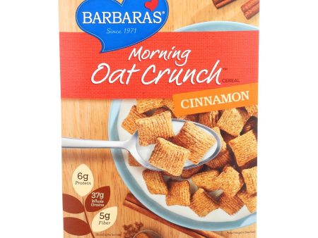 Barbara s Bakery Morning Oat Crunch Cereal - Cinnamon - Case Of 6 - 14 Oz. Online