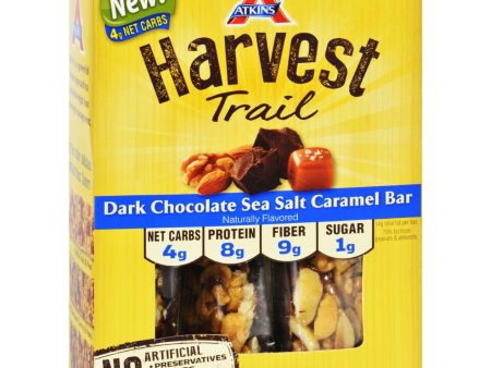 Atkins Harvest Trail Bar - Dark Chocolate Sea Salt Caramel - 1.3 Oz - 5 Count Discount