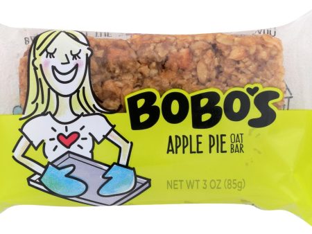 Bobo s Oat Bars Apple Pie - Gluten Free - Case Of 12 - 3 Oz. Supply