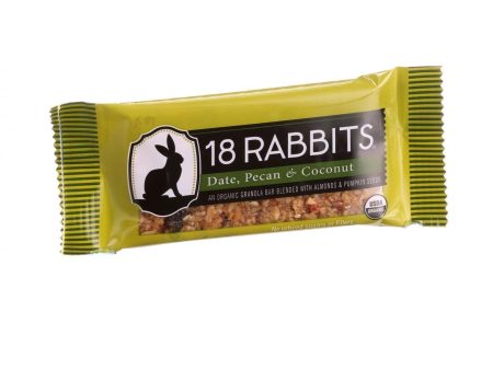 18 Rabbits Organic Granola Bar - Date Pecan And Coconut - Case Of 12 - 1.6 Oz Bars Discount