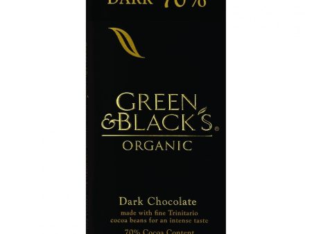 Green And Black s Organic Chocolate Bars - Dark Chocolate - 70 Percent Cacao - 3.5 Oz Bars - Case Of 10 Supply