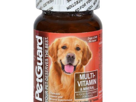 Petguard Multi-vitamin And Mineral - For Dogs - 50 Tablets Hot on Sale