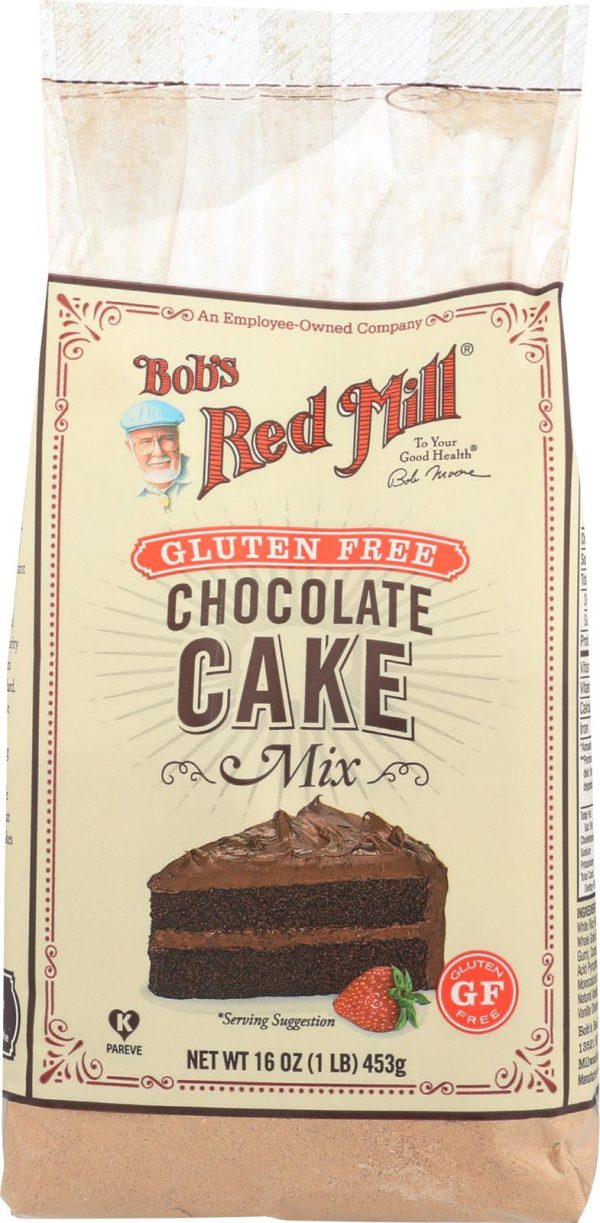 Bob s Red Mill Gluten Free Chocolate Cake Mix - 16 Oz - Case Of 4 Discount