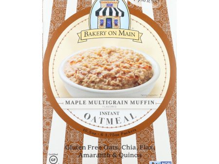 Bakery On Main Instant Oatmeal - Maple Flavor - Case Of 6 - 10.5 Oz. Online now