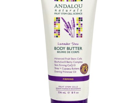 Andalou Naturals Firming Body Butter Lavender Shea - 8 Fl Oz Supply