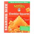 Annie s Homegrown Cheddar Squares Baked Snack Crackers - Case Of 12 - 10 Oz. For Discount