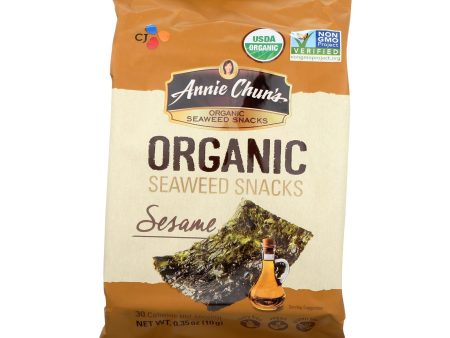 Annie Chun s Organic Seaweed Snacks Sesame - Case Of 12 - 0.35 Oz. For Discount