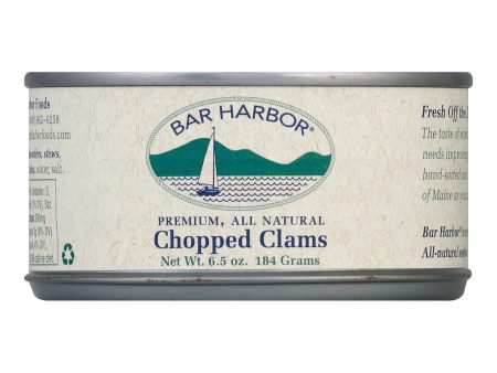 Bar Harbor Chopped Clams - Case Of 12 - 6.5 Oz. Supply