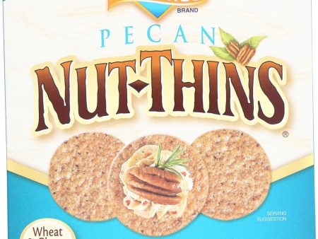 Blue Diamond Nut Thins - Pecan - Case Of 12 - 4.25 Oz. on Sale