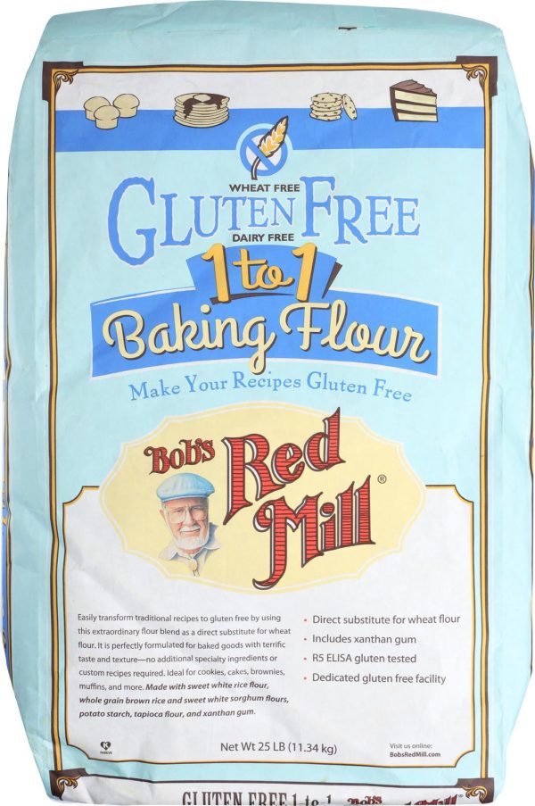 Bob s Red Mill Gluten Free 1-to-1 Baking Flour - 25 Lb - Bulk Bag Online