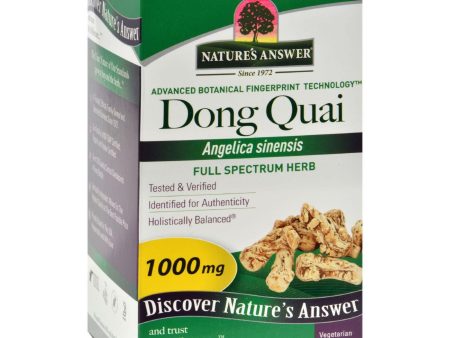 Nature s Answer Dong Quai Root Extract - 90 Vegetarian Capsules For Cheap