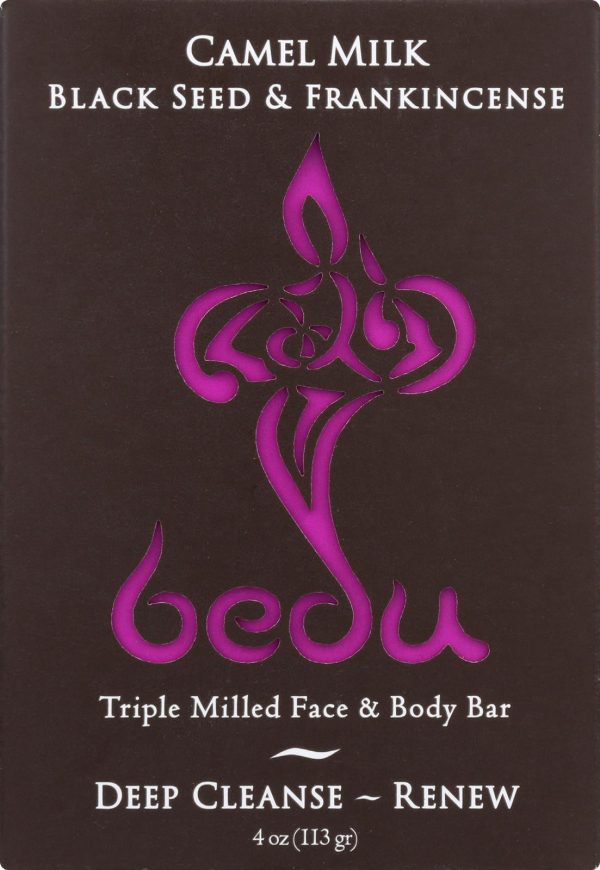 Bedu Face And Body Bar - Black Seed And Frankincense - Case Of 6 - 4 Oz. Sale